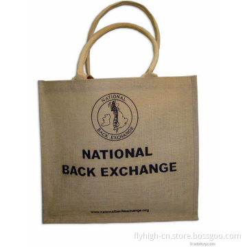 Thin Style Short Handle Shopping Jute Bags
